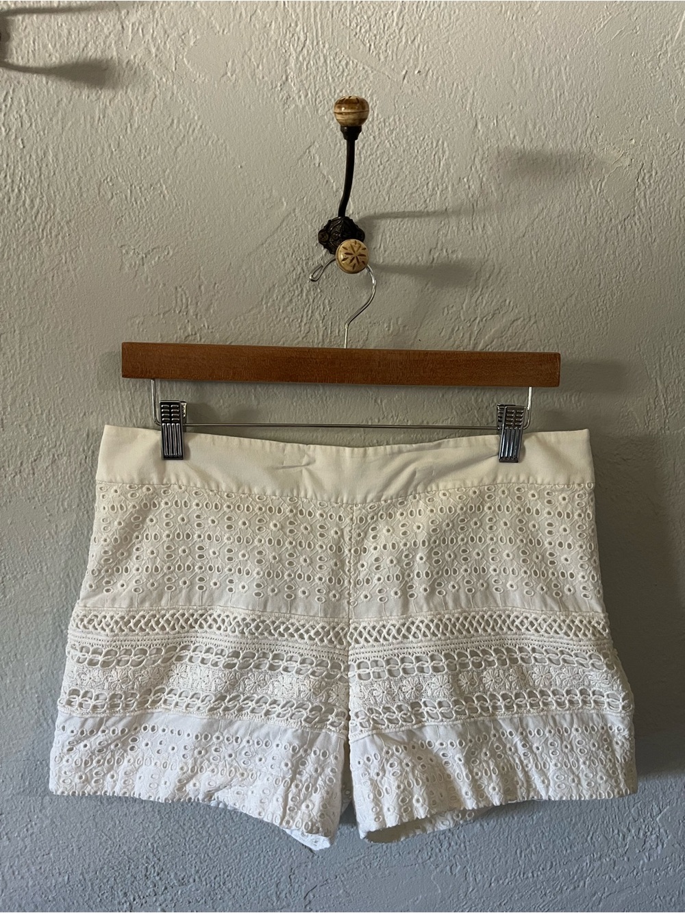 White Lace Eyelet Women’s Shorts